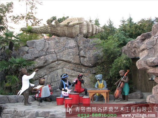 小品雕塑 塑石假山;青岛雕塑; 塑石假山|青岛雕塑|青岛雨林谷环境艺术工程有限公司